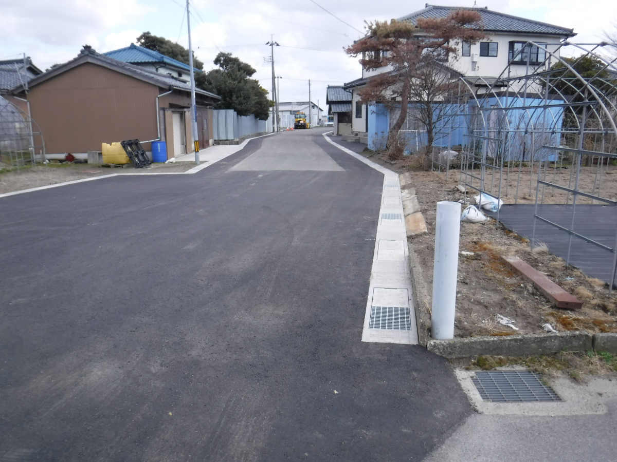 亀田1-368号線道路改良工事