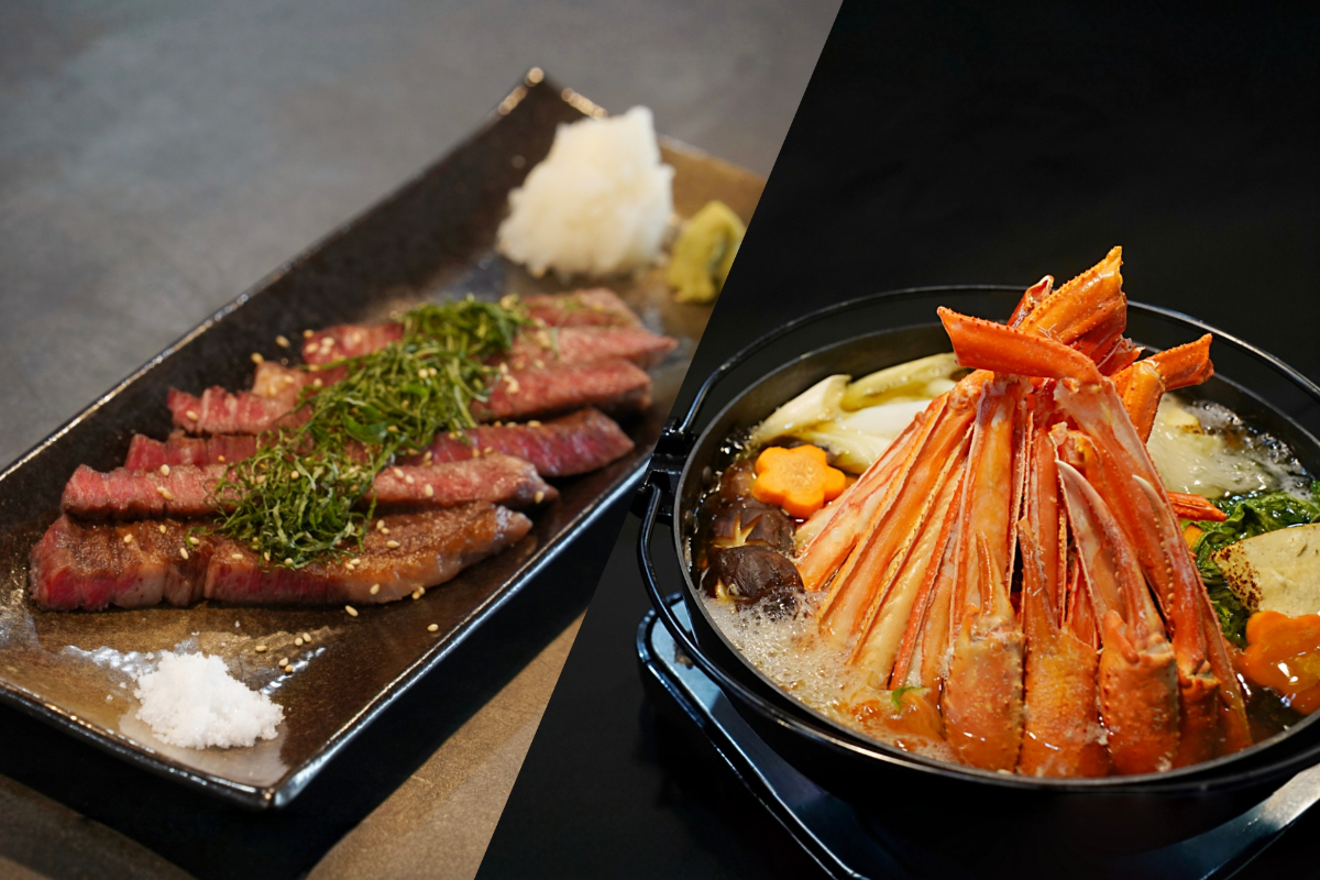 Niseko Kani Nabe ーMt.Yōtei × Japanese Wagyu Sirloin Steak