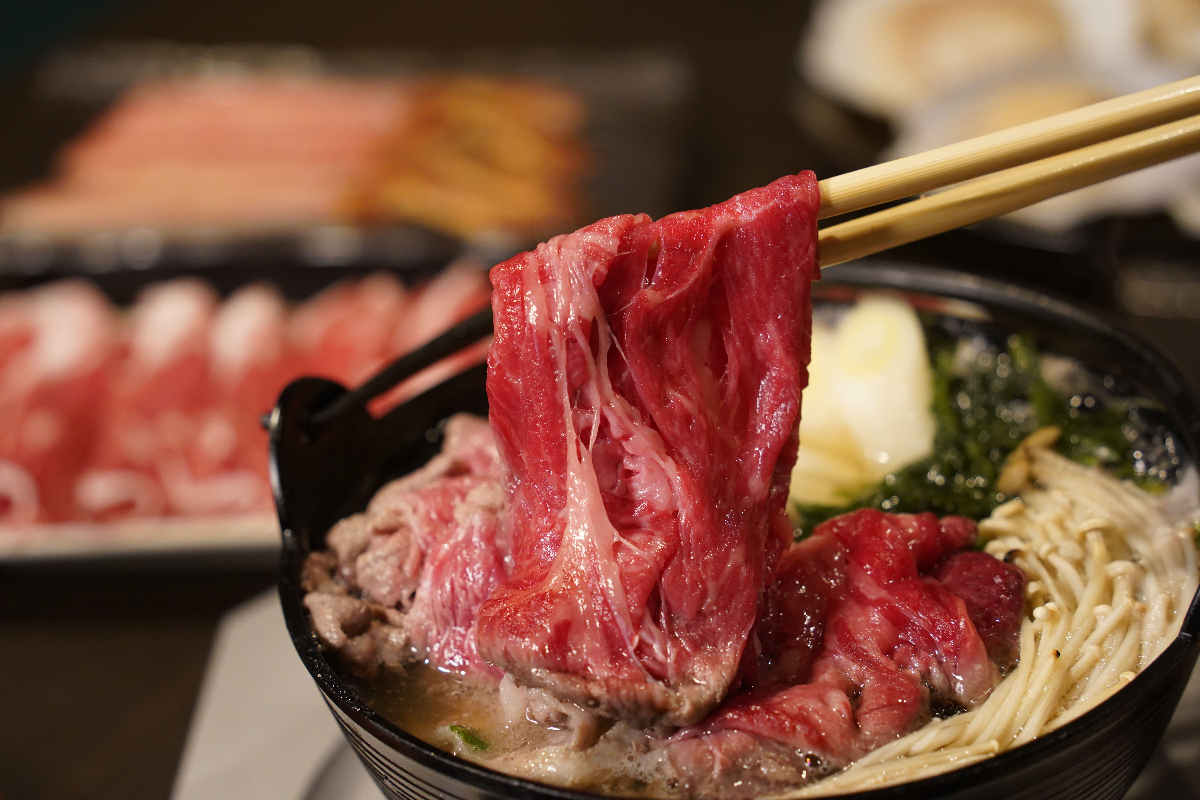 Friends dining at KANIZA