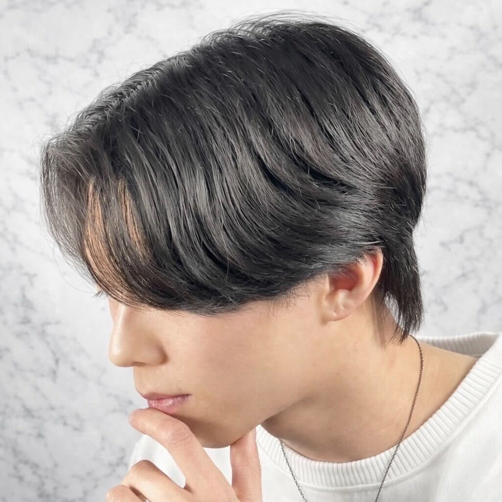 王道センターパートスタイル