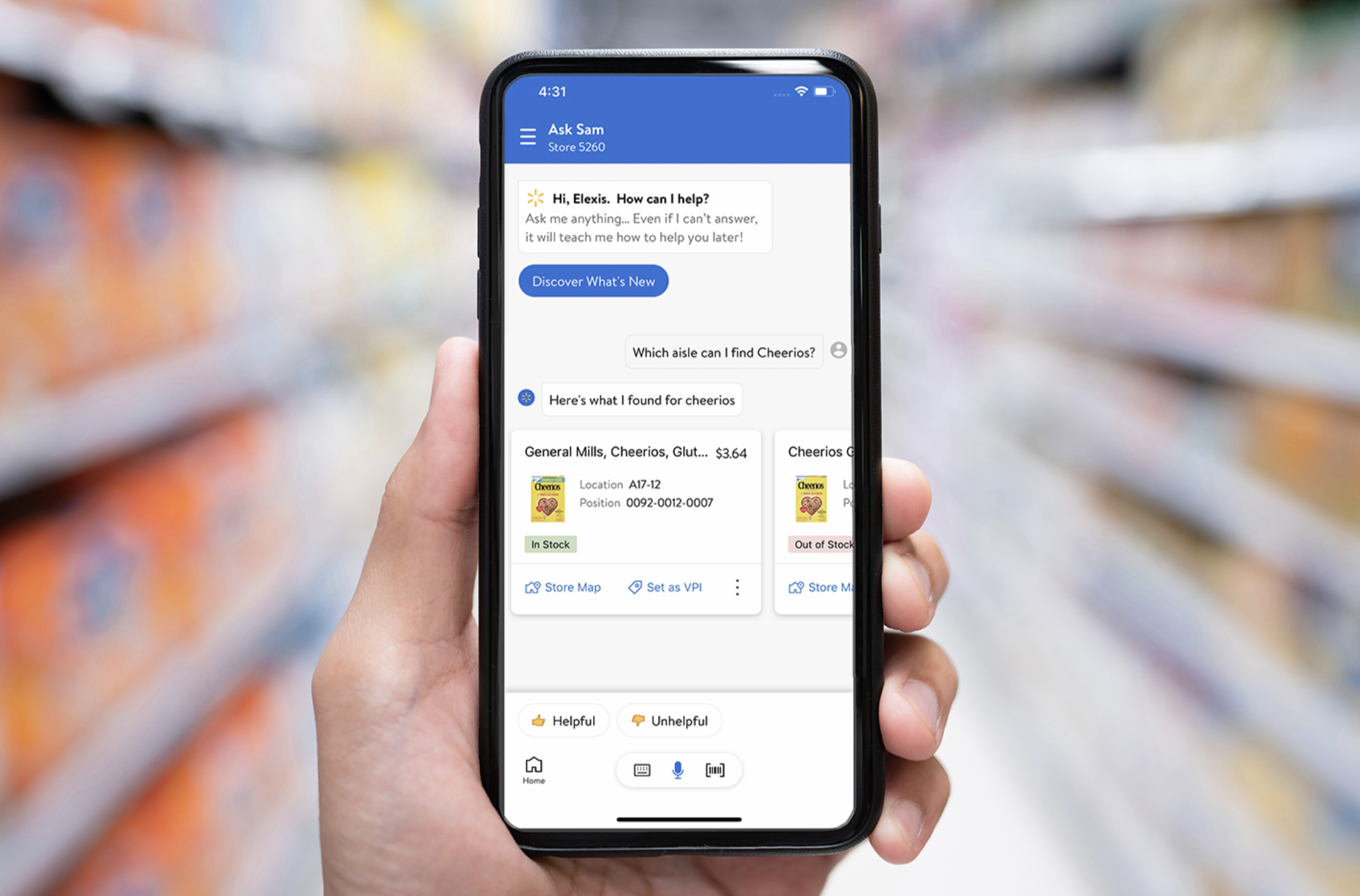 Walmart Ask Sam competitor analysis