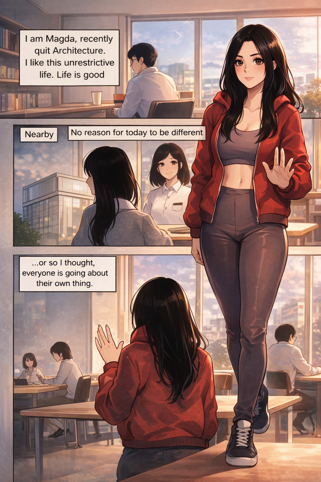 City-planet Monty at dawn