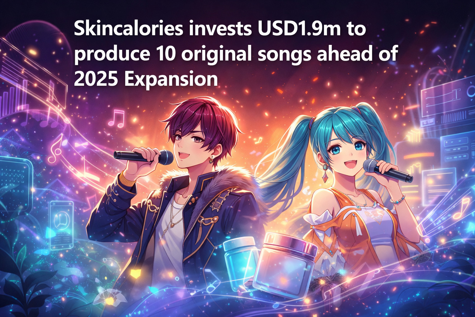 Skincalories invests USD1.9m to produce 10 original songs ahead of 2025 expansion