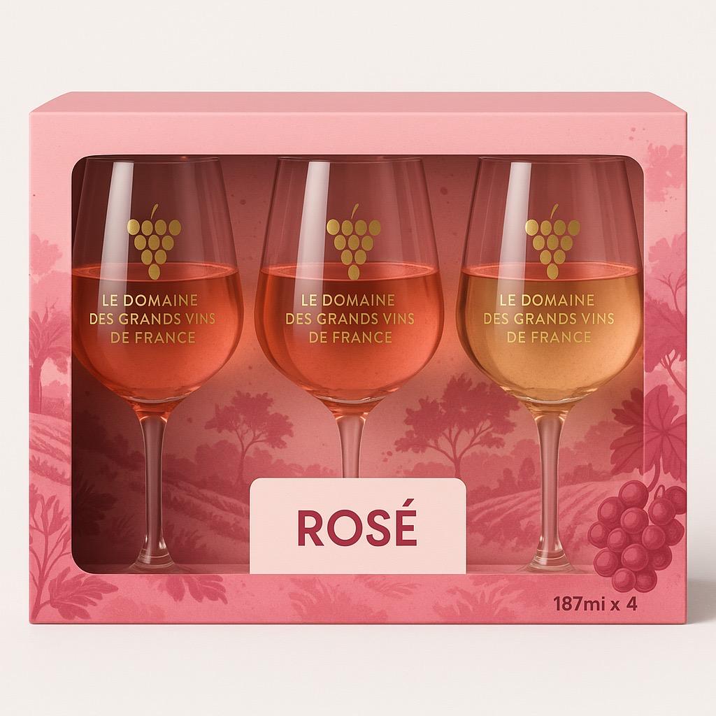 Pack Rosé Provence - 4 verres × 187ml