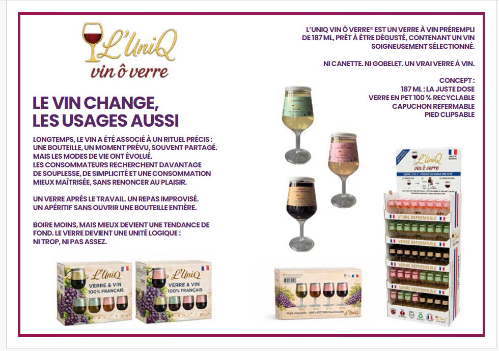 L'UniQ Vin Ô Verre - Présentation produit salon