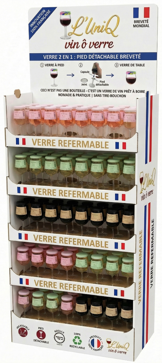 Présentoir PLV L'UniQ - Vente à l'unité