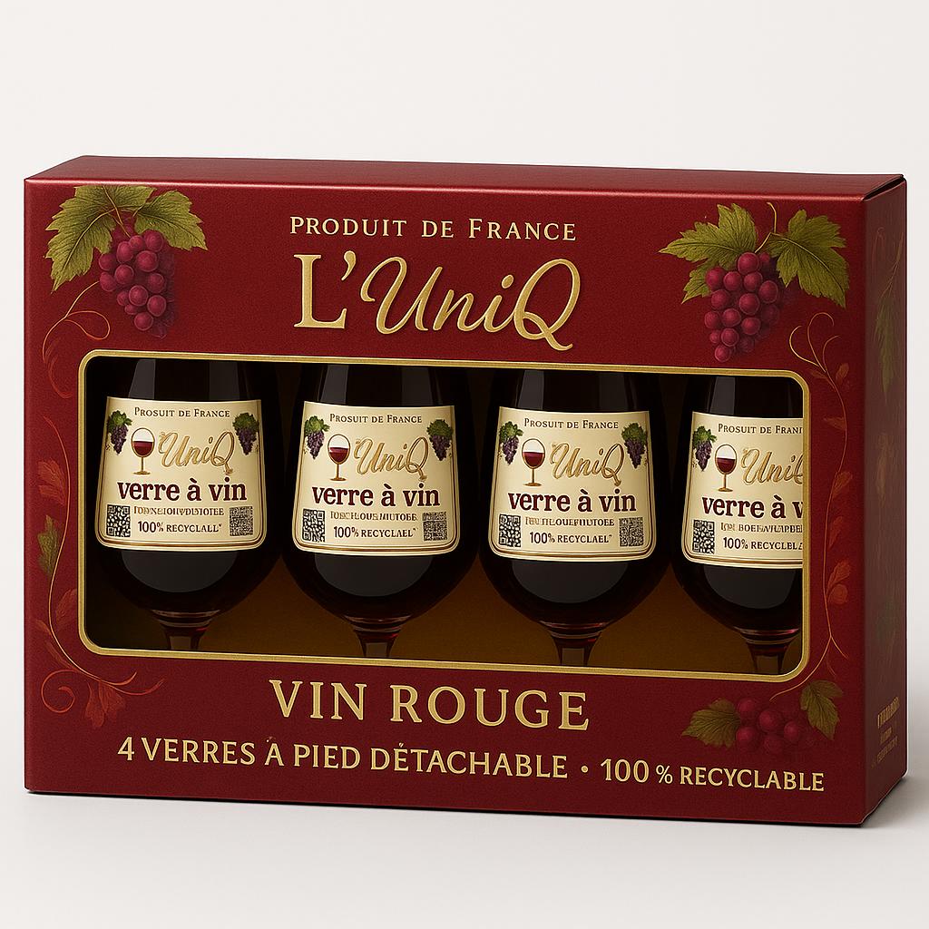 Coffret de 4 verres pré-remplis