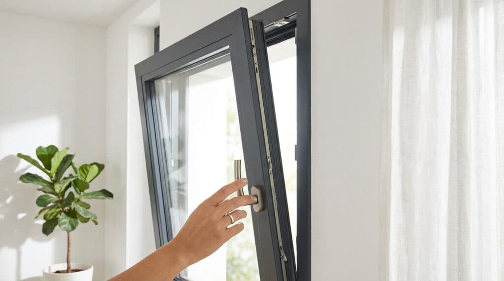 gond fenêtre aluminium Haguenau