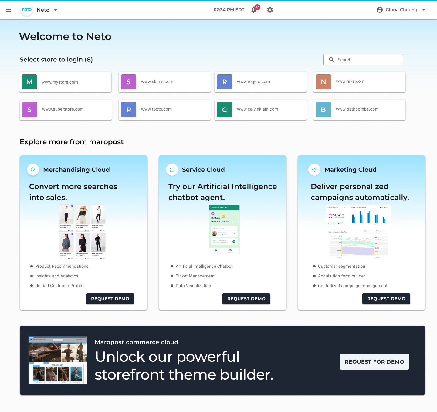 Product Offering Page for Software Upsells