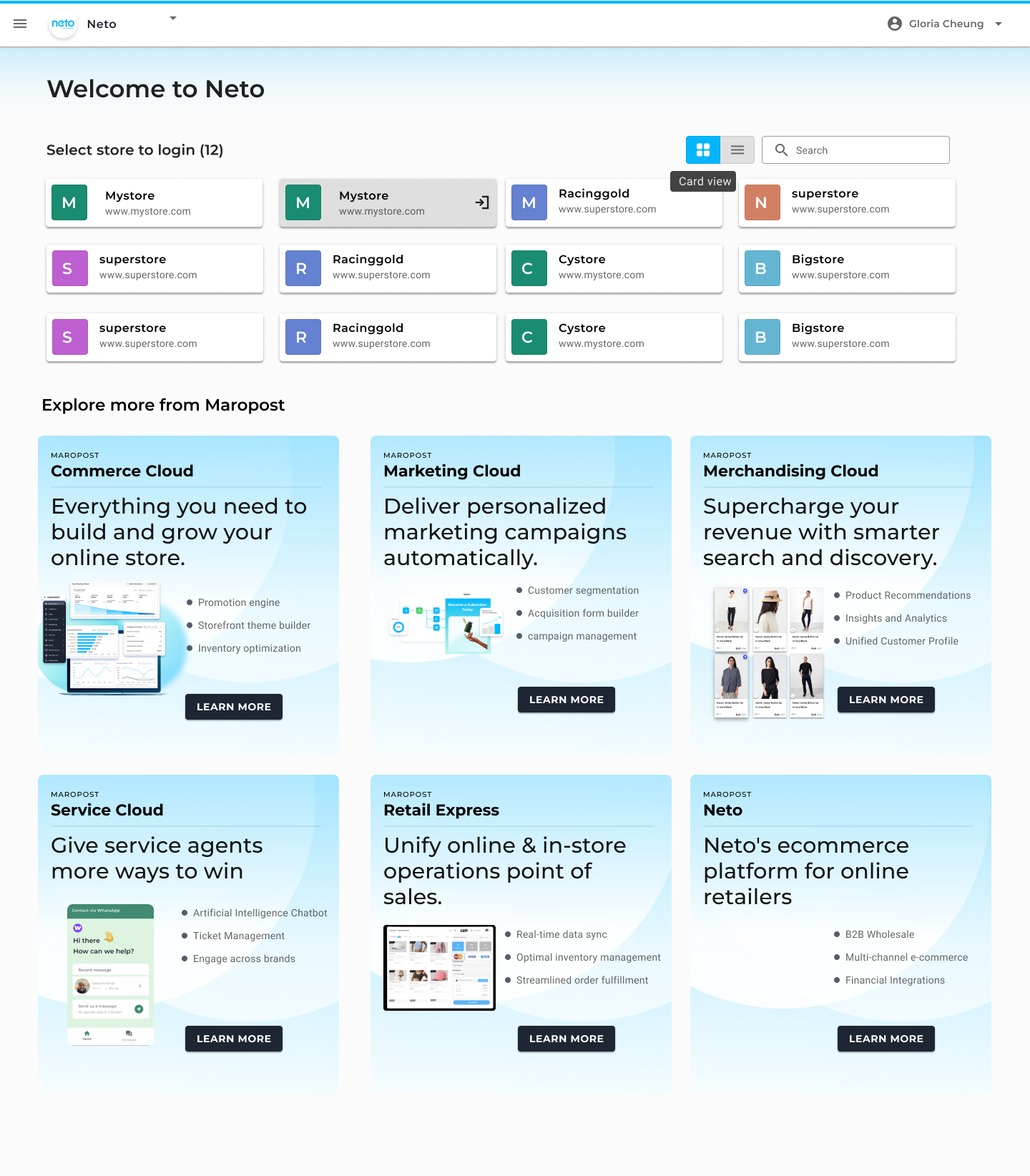 Product Offering Page for Software Upsells