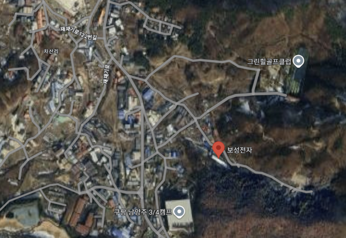 보성전자 위치 지도 - 경기도 남양주시 화도읍