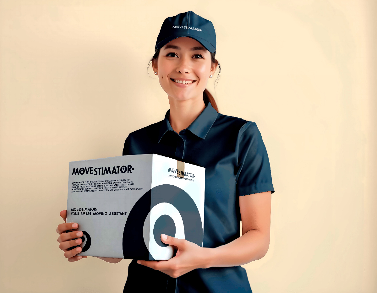 Professional moving service representative