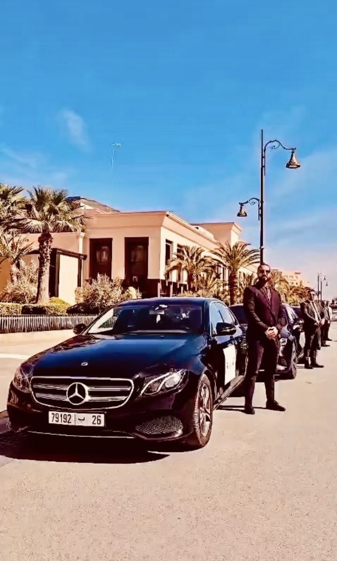 Conference by luxury cars