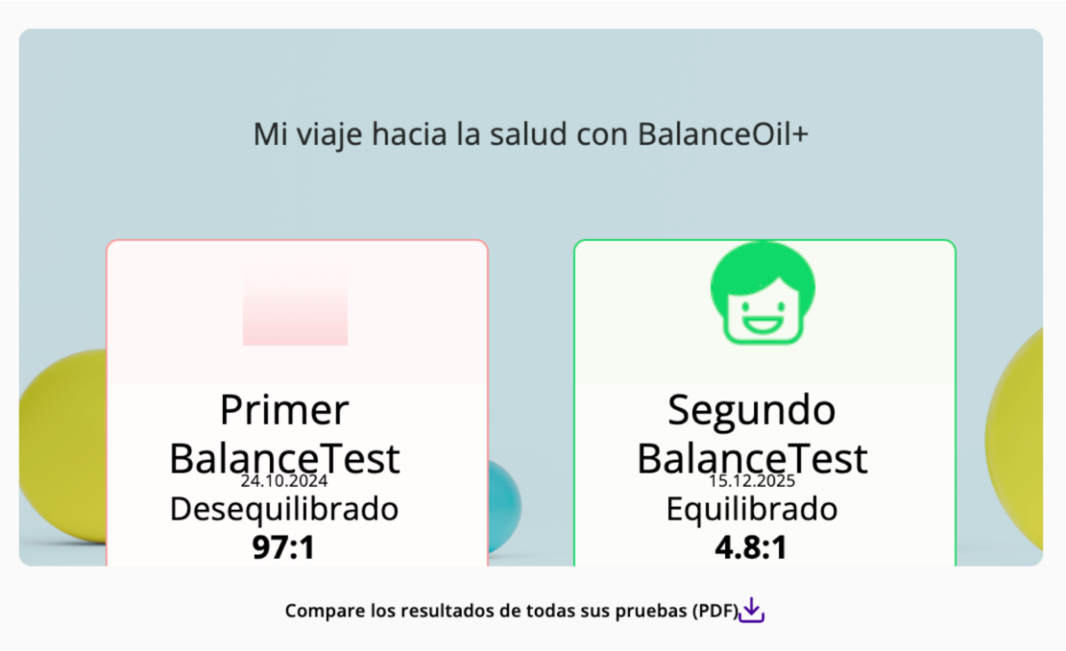 Resultados de Balance Test mostrando mejora de desequilibrado a equilibrado