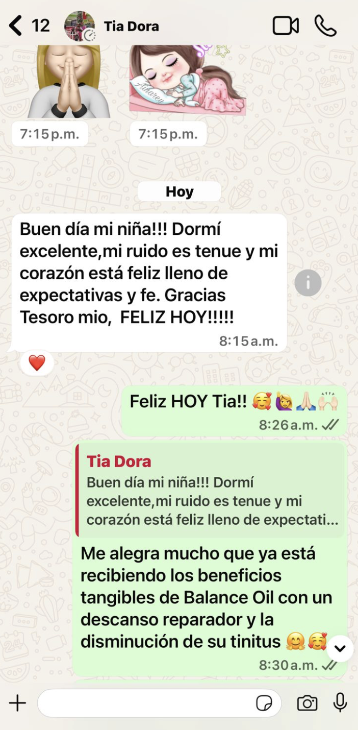 Testimonio de Tia Dora.