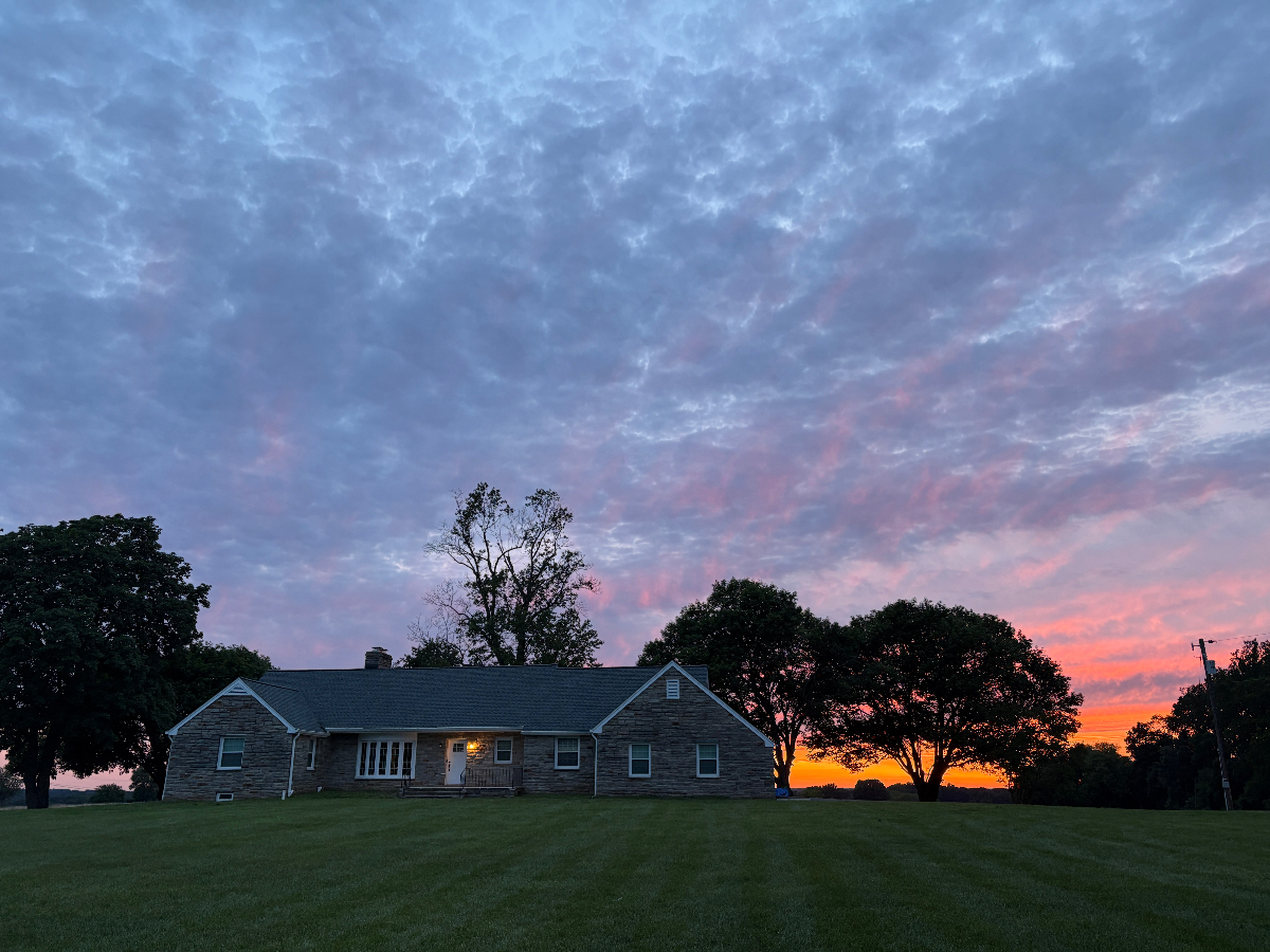 새성당 부지 석양 풍경