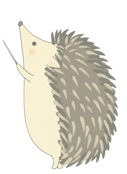 ハリネズミのマスコット