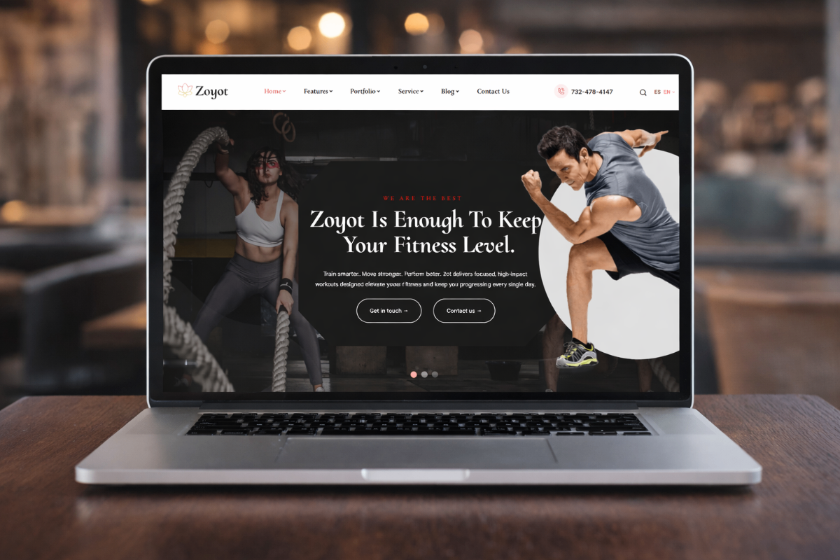 Zoyot Fitness - Fitness & Training website design by Build24 Studio