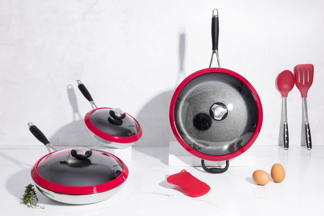 Set de Seis Piezas de Sartenes Easy Release