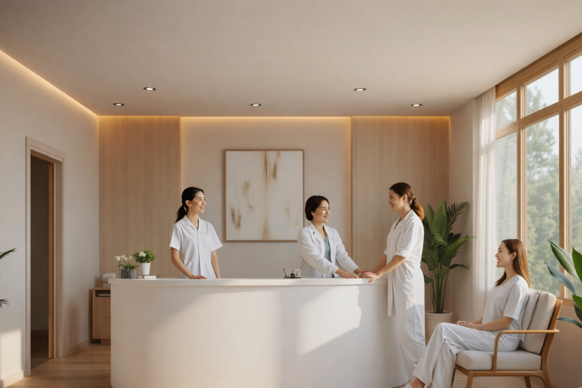 Modern wellness space