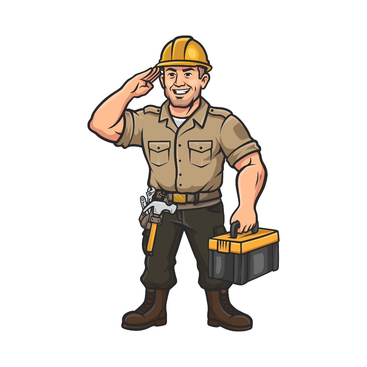 Handyman Mascot