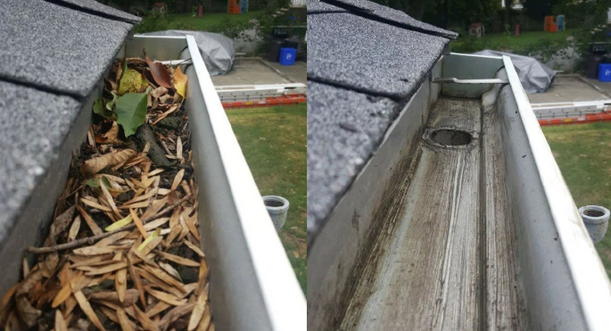 Gutter Cleaning and Repair Operation - Completed