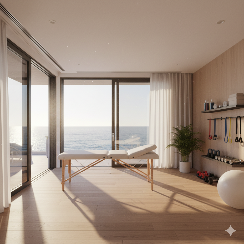 Modern fizyoterapi odası - evde fizik tedavi hizmeti