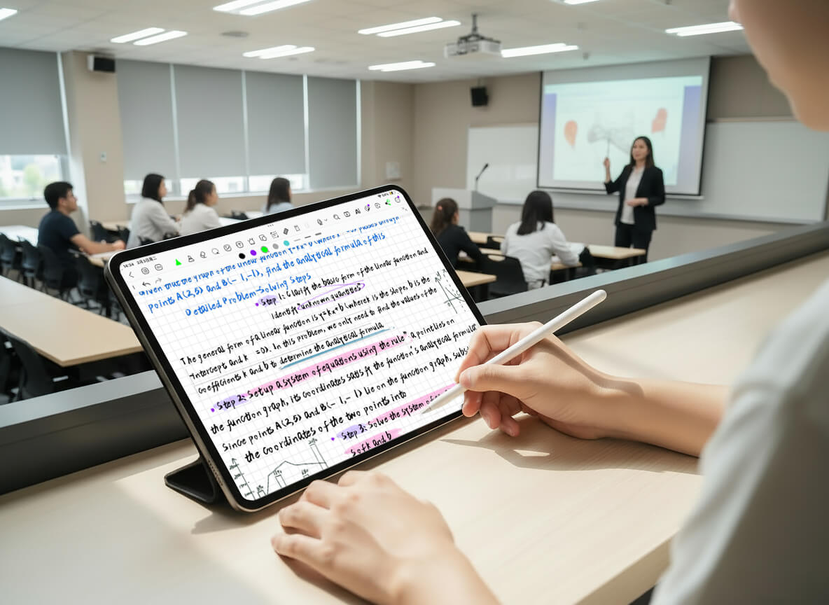 Write naturally during class