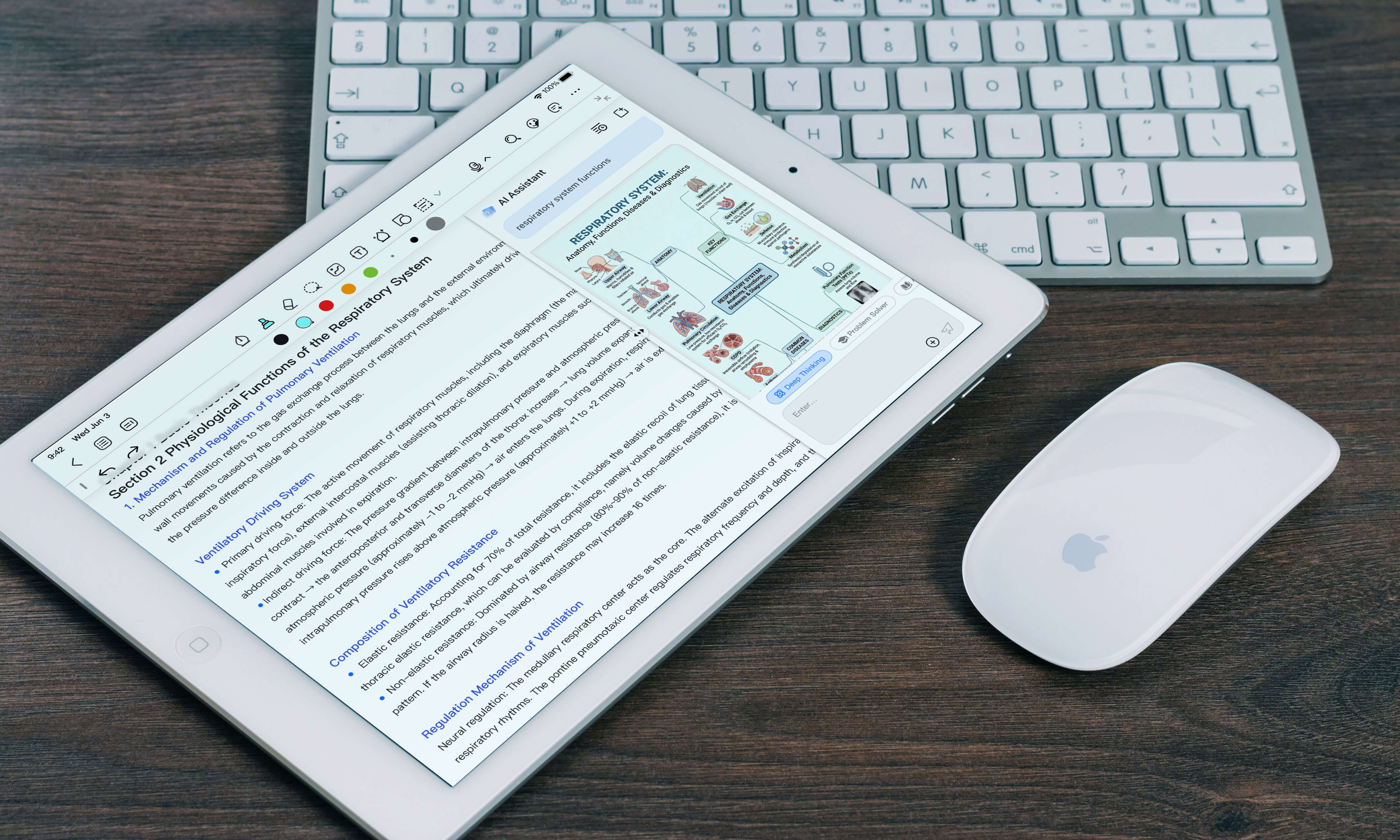 AI organizes your notes after class