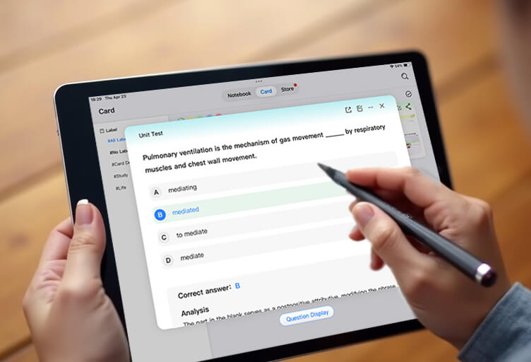 Transform notes into study tools