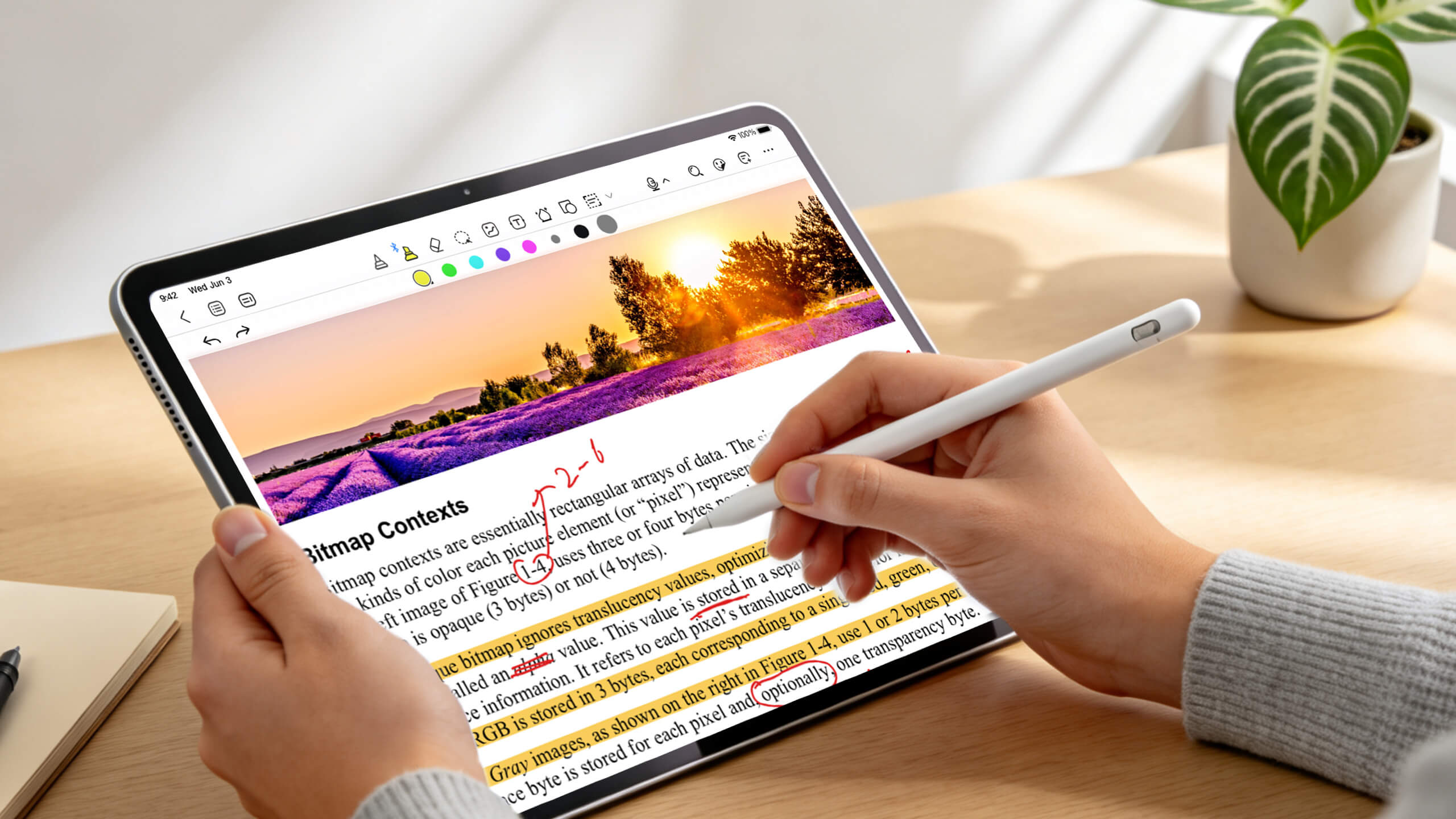 Write directly on any PDF