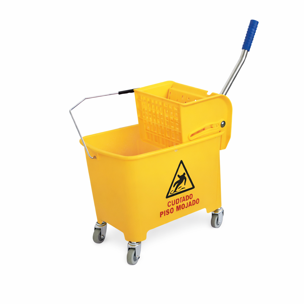 Carro Exprimidor de Trapeador Industrial con Ruedas