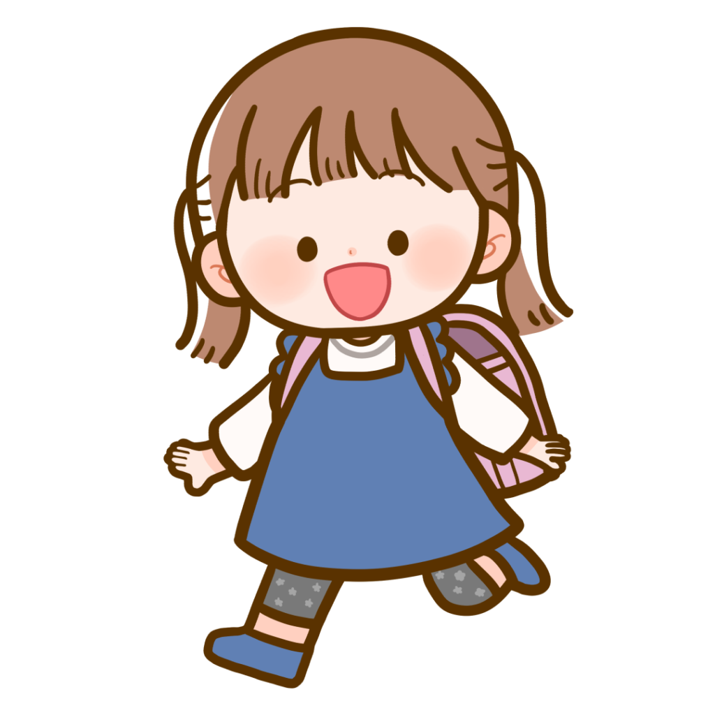 小学校就学前後の子供たち