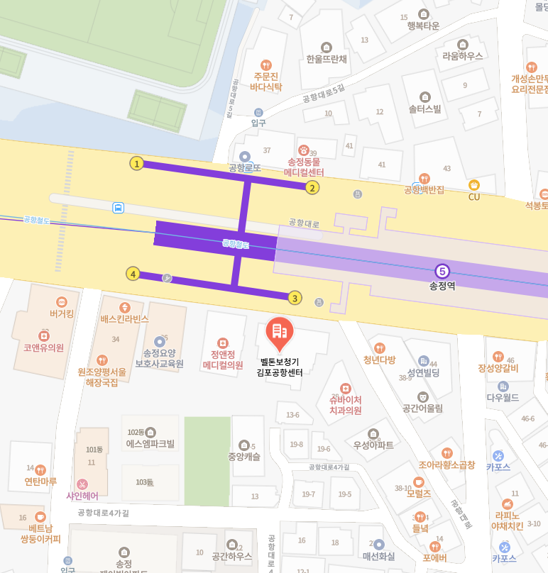 벨톤보청기 김포공항센터 위치