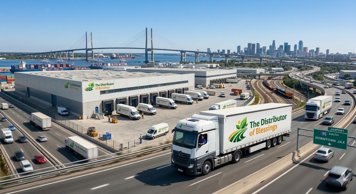 Camión de distribución The Distributor of Blessings en Jacksonville
