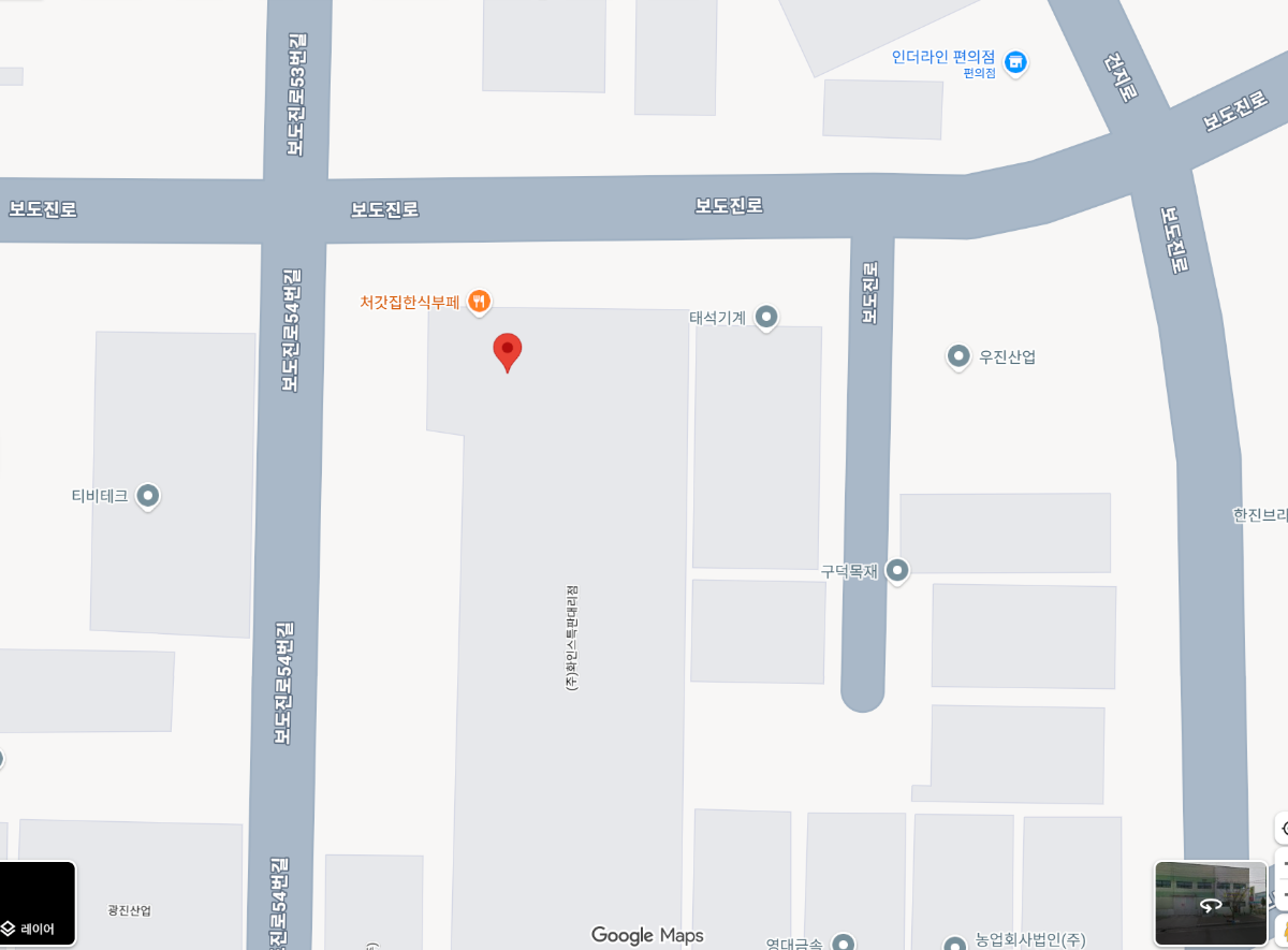 대한특수도장 위치 지도