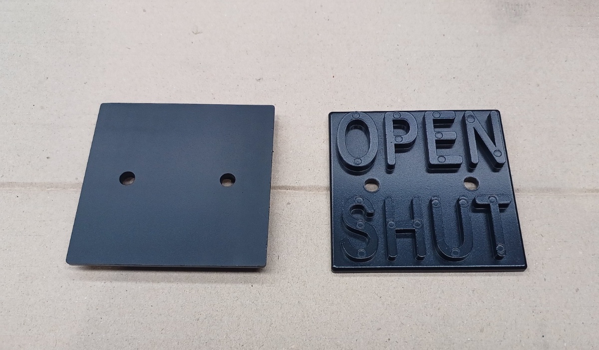 금속 표지판 액체도장