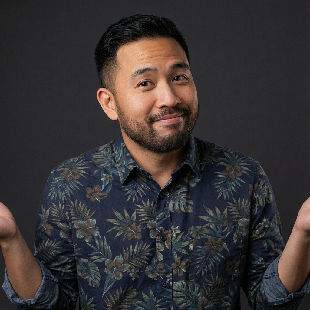 Martin Zialcita shrugging