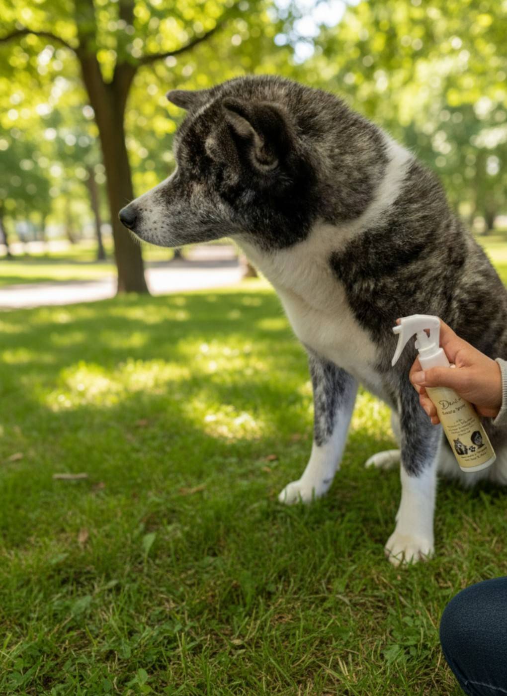グルーミングされる白猫