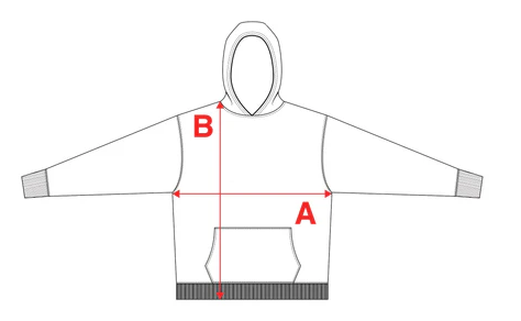 Hoodie measurement guide