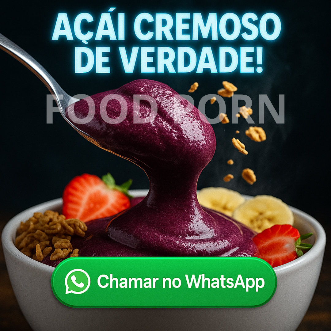 Açaí Cremoso de Verdade - Food Porn