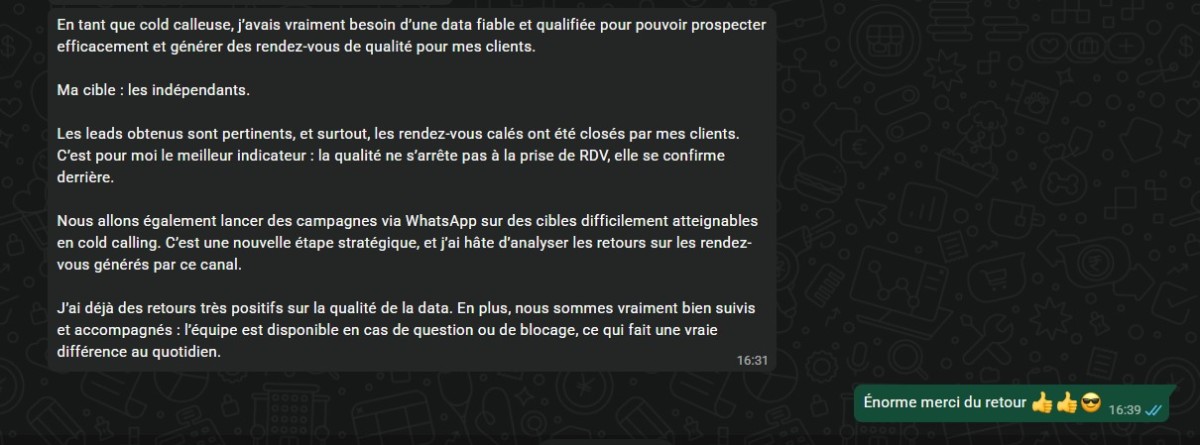 Témoignage client Prospecto - Cold calling et qualité des leads