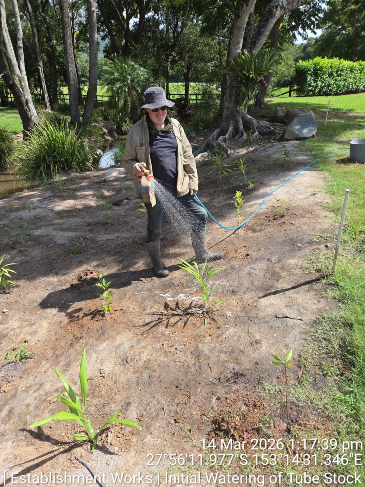 Wildscapes team planting natives