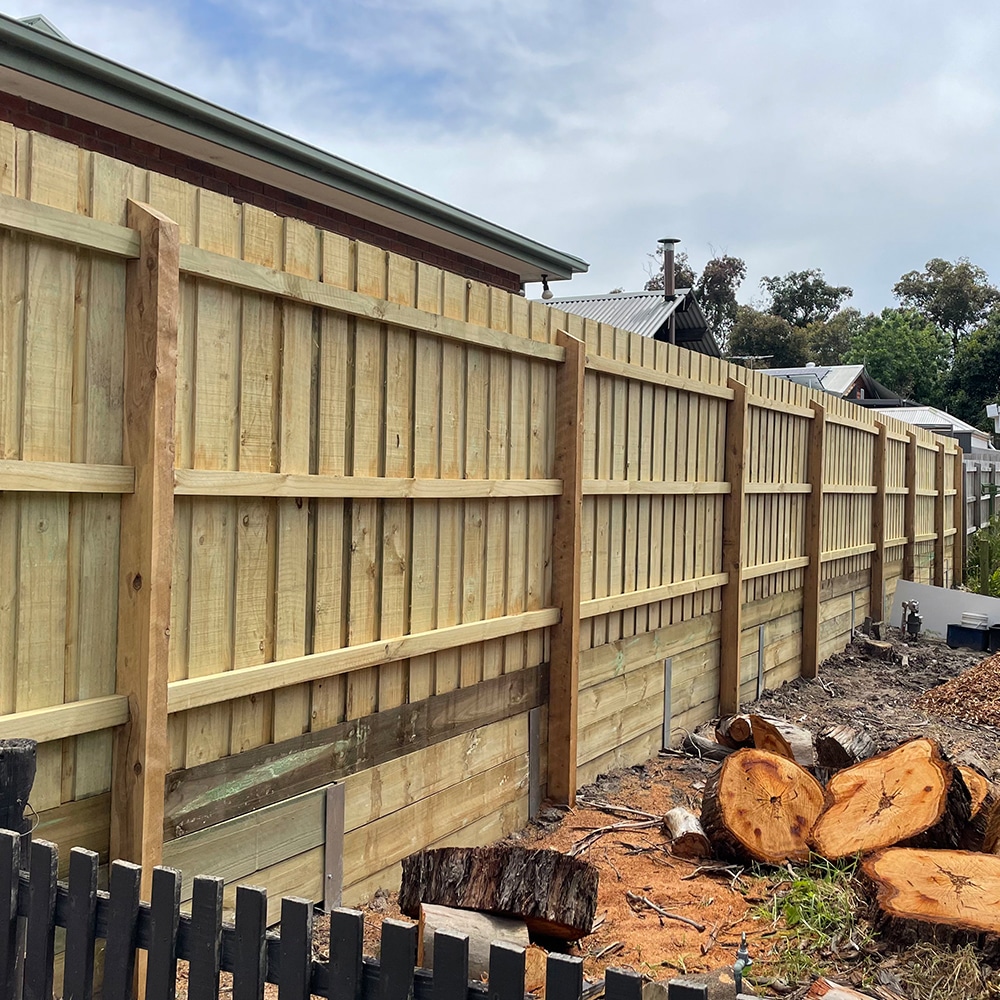 Timber Retaining Wall & Fencing