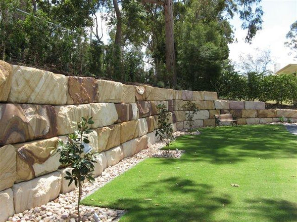 Rock Retaining Wall