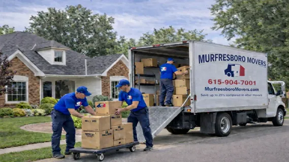 Murfreesboro Movers team loading a moving truck