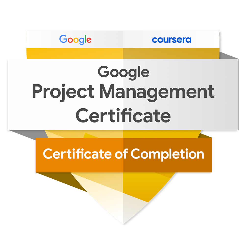 Google Project Management Professional Certificate Badge