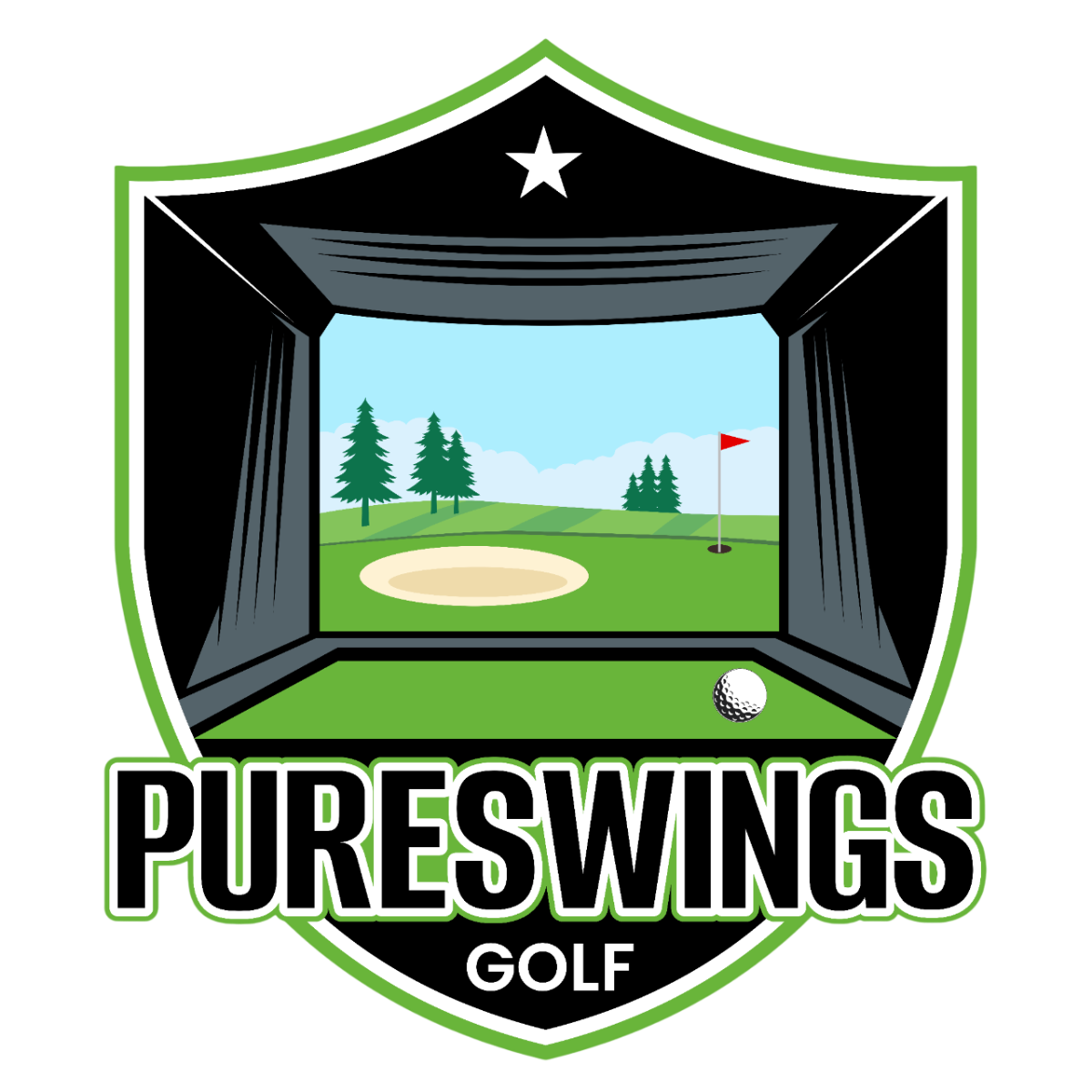 Pure Swings Golf Logo