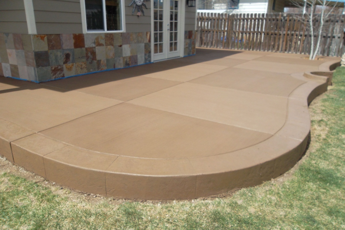 Colored Concrete Patio