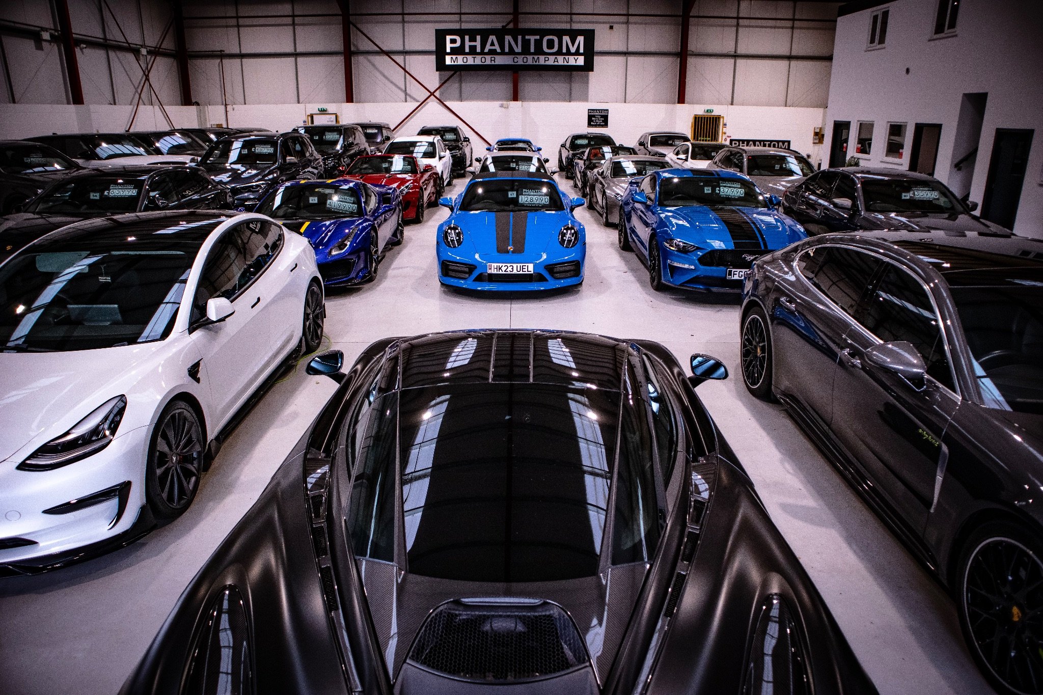 Phantom Motor Company Showroom - Premium Prestige Car Dealership Specialising in Luxury Vehicles